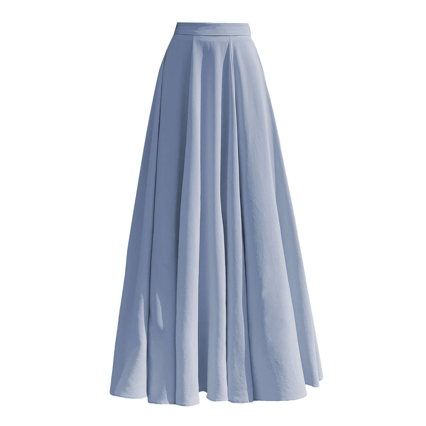 Korean Chiffon High Waist A-Line Pleated Midi Skirt for Women - Image 5